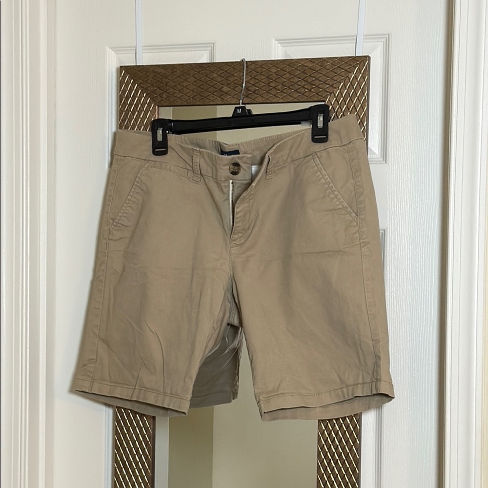 American Eagle Outfitters Tan Bermuda Shorts Classic Style